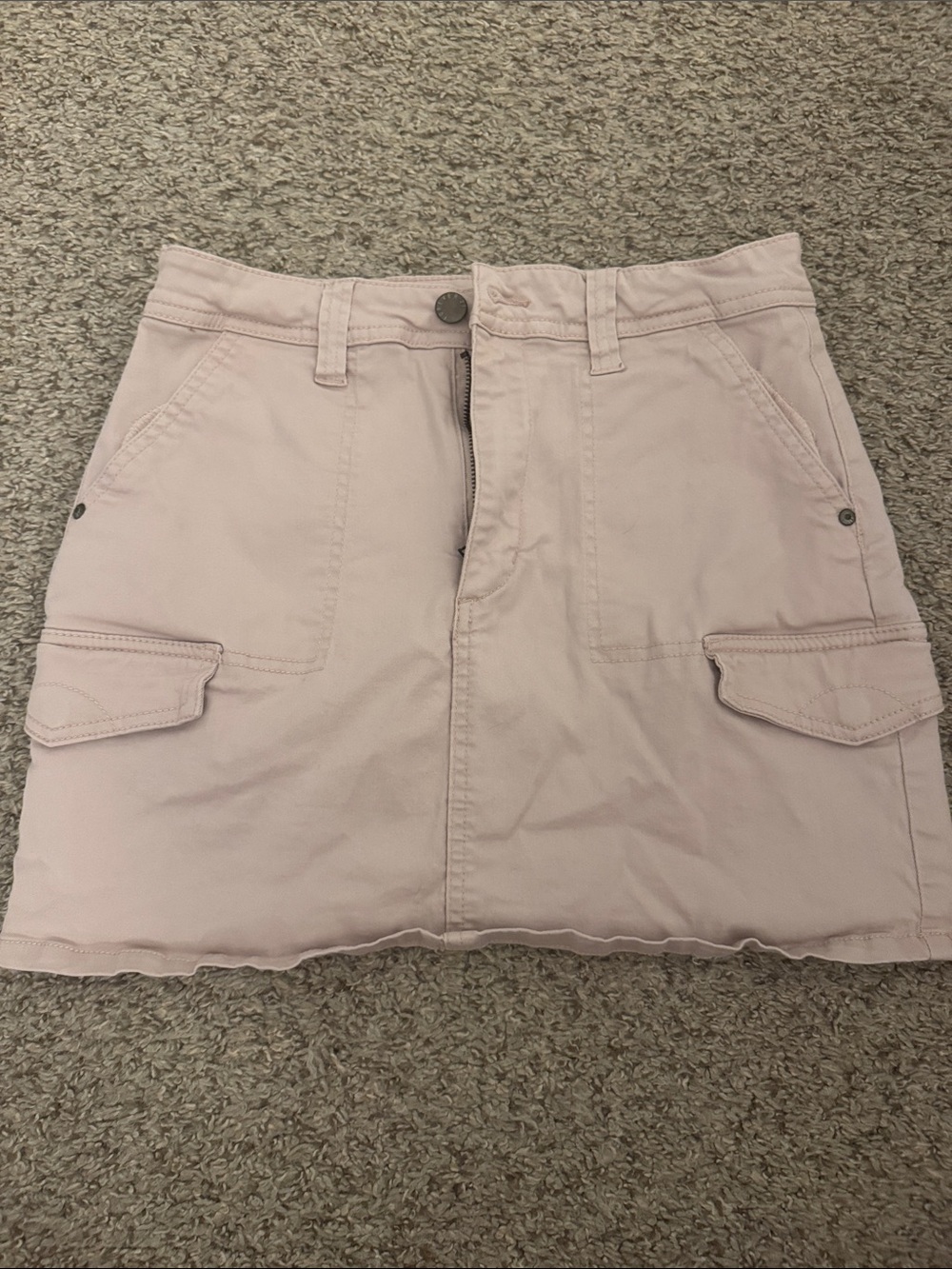 Forever 21 Light Pink Cargo Mini Skirt